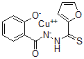 CAS 登录号：99268-54-9， 铜(II)-N-水杨酰-N'-(2-呋喃基硫代羰基)肼