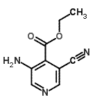 CAS 登录号：99358-62-0， 乙基3-氨基-5-氰基异烟酸酯