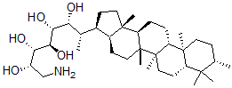 CAS 登录号：99541-80-7， 35-氨基-3-甲基细菌何帕烷-30,31,32,33,34-五醇