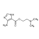 CAS 登录号：99672-50-1， 2-(二甲基氨基)乙基4-氨基-1H-咪唑-5-羧酸酯