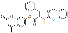 CAS 登录号：99678-18-9， 苄氧羰基苯丙氨酸 4-甲基香豆-7-基酯
