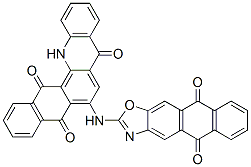 CAS#: 99688-44-5, 6-[(5,10-Dihydro-5,10-Dioxoanthra[2,3-d]Oxazol-2-Yl)Amino]Naphth[2,3-c]Acridine-5,8,14(13H)-Trione