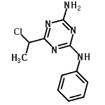 CAS#: 99860-35-2, 6-(1-Chloroethyl)-N-phenyl-1,3,5-triazine-2,4-diamine
