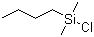 正丁基二甲基氯硅烷分子结构 (CAS 1000-50-6)