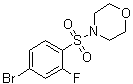4-[(4-溴-2-氟苯基)磺酰基]吗啉分子结构 (CAS 1000068-42-7)