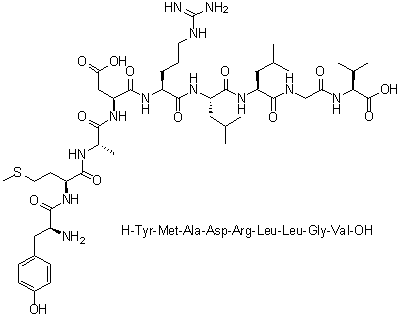 CAS 登录号：1000281-79-7, L-酪氨酰-L-蛋氨酰-L-丙氨酰-L-alpha-天冬氨酰-L-精氨酰-L-亮氨酰-L-亮氨酰甘氨酰-L-缬氨酸