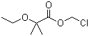 2-乙氧基-2-甲基丙酸氯甲酯分子结构 (CAS 1000296-74-1)