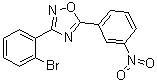 structure of CAS# 1000339-27-4, 3-(2-溴苯基)-5-(3-硝基苯基)-1,2,4-恶二唑
