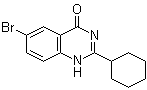 6-溴-2-环己基-4(1H)-喹唑啉酮分子结构 (CAS 1000339-29-6)