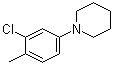 1-(3-氯-4-甲基苯基)哌啶分子结构 (CAS 1000339-31-0)