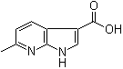 6-甲基-1H-吡咯并[2,3-b]吡啶-3-羧酸分子结构 (CAS 1000340-27-1)