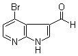 4-溴-1H-吡咯并[2,3-b]吡啶-3-甲醛分子结构 (CAS 1000340-35-1)