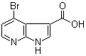 structure of CAS# 1000340-36-2, 4-溴-1H-吡咯并[2,3-b]吡啶-3-羧酸