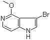 structure of CAS# 1000341-22-9, 3-溴-4-甲氧基-1H-吡咯并[3,2-c]吡啶