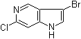 3-溴-6-氯-1H-吡咯并[3,2-c]吡啶分子结构 (CAS 1000341-61-6)
