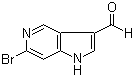 CAS 登录号：1000341-75-2, 6-溴-1H-吡咯并[3,2-c]吡啶-3-甲醛