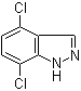 structure of CAS# 1000341-86-5, 4,7-二氯-1H-吲唑