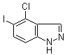 4-氯-5-碘-1H-吲唑分子结构 (CAS 1000342-37-9)