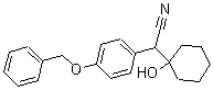 1-[氰基(4-苄氧基苯基)甲基]环己醇分子结构 (CAS 1000377-23-0)