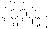 structure of CAS# 1000415-56-4, 2-(3,4-二甲氧基苯基)-8-羟基-3,5,6,7-四甲氧基-4H-1-苯并吡喃-4-酮