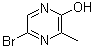 5-溴-3-甲基吡嗪-2-醇分子结构 (CAS 100047-56-1)