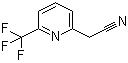 structure of CAS# 1000564-90-8, 6-(三氟甲基)-2-吡啶乙腈