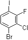 structure of CAS# 1000573-03-4, 1-Bromo-2-chloro-3-fluoro-4-iodobenzene