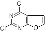 structure of CAS# 1000577-84-3, 2,4-Dichlorofuro[2,3-d]pyrimidine