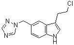 structure of CAS# 1000673-59-5, 3-(2-氯乙基)-5-(1H-1,2,4-三唑-1-基甲基)-1H-吲哚