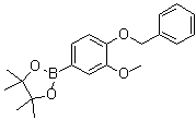 4-(苄氧基)-3-甲氧基苯硼酸频哪醇酯分子结构 (CAS 1000796-87-1)
