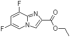 6,8-二氟咪唑并[1,2-a]吡啶-2-羧酸乙酯分子结构 (CAS 1000844-18-7)