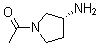 structure of CAS# 1000870-09-6, (R)-1-(3-氨基吡咯烷-1-基)乙酮