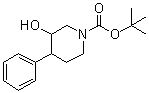 structure of CAS# 1000931-04-3, 3-羟基-4-苯基-1-哌啶羧酸叔丁酯