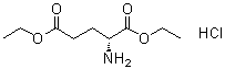 D-谷氨酸二乙酯盐酸盐分子结构 (CAS 1001-19-0)