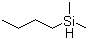 正丁基二甲基硅烷分子结构 (CAS 1001-52-1)