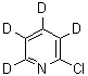 6-氯吡啶-2,3,4,5-d<sub>4</sub>分子结构 (CAS 1001003-94-6)