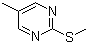 5-甲基-2-(甲硫基)嘧啶分子结构 (CAS 100114-24-7)