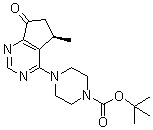 structure of CAS# 1001180-21-7, (R)-4-(5-甲基-7-氧代-6,7-二氢-5H-环戊烷并[d]嘧啶-4-基)哌嗪-1-羧酸叔丁酯
