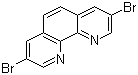 3,8-二溴菲罗啉分子结构 (CAS 100125-12-0)