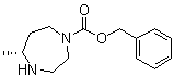 structure of CAS# 1001401-60-0, (5R)-Hexahydro-5-methyl-1H-1,4-diazepine-1-carboxylic acid phenylmethyl ester