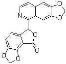 CAS # 100163-16-4, Hypecoumine, (+)-6-(1,3-Dioxolo[4,5-g]isoquinolin-5-yl)furo[3,4-e]-1,3-benzodioxol-8(6H)-one