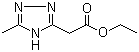 structure of CAS# 100187-10-8, Ethyl 2-(5-methyl-4H-1,2,4-triazol-3-yl)acetate