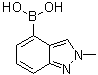 structure of CAS# 1001907-56-7, 2-甲基吲唑-4-硼酸