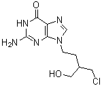 CAS # 100199-40-4, 2-Amino-9-[4-chloro-3-(hydroxymethyl)butyl]-1,9-dihydro-6H-purin-6-one