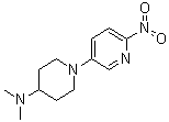 N,N-Dimethyl-1-(6-nitro-3-pyridinyl)-4-piperidinamine molecular structure (CAS 1002317-12-5)