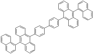 structure of CAS# 1002328-32-6, 9,9'-[1,1'-联苯]-4,4'-二基二[10-(1-萘基)蒽