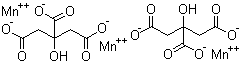 柠檬酸锰分子结构 (CAS 10024-66-5)
