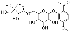 牡丹酚新甙分子结构 (CAS 100291-86-9)