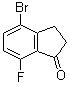structure of CAS# 1003048-72-3, 4-Bromo-7-fluoro-2,3-dihydro-1H-inden-1-one