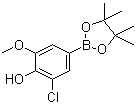 structure of CAS# 1003298-84-7, 3-氯-4-羟基-5-甲氧基苯硼酸频哪醇酯